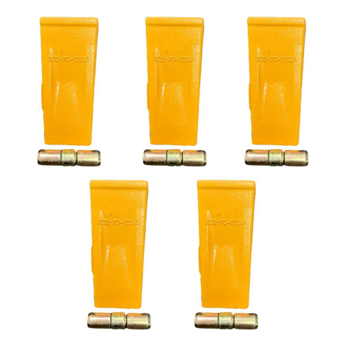 5 Pcs 202-70-12130 Teeth , Pin  203-70-74281  092-44-02489 Fits For  Pc100 Pc120