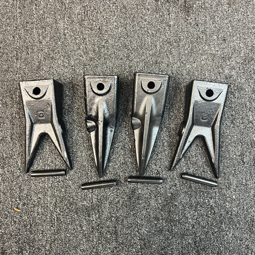 4  Pack Tiger & Twin Tiger Bucket Teeth W Roll Pins - X156Tl 2 Pc, X156Wtl 2 Pcs