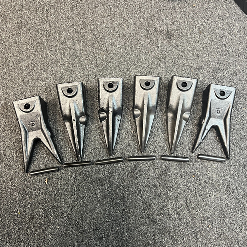 6 Pack Tiger & Twin Tiger Bucket Teeth W Roll Pins - X156Tl 4 Pc, X156Wtl 2 Pcs