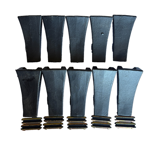 10 Set Tf23D Tf-23 Digging Teeth W/ Flex Pin Tf23P For 230 2300 23 Bucket Shanks