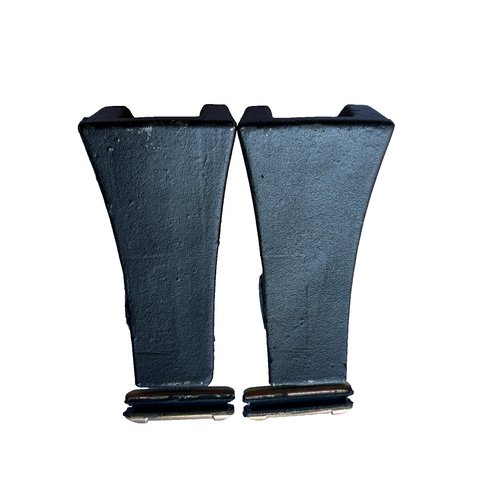 2 Pc Tf23D Fang Style Bucket Teeth  W/ Long Flex Pins Tf23P For Backhoe Jd 50 60