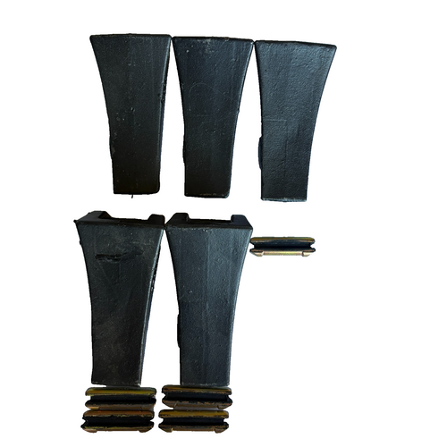 5 Set Tf23D Tf-23 Digging Teeth & Tf23P Flex Pins  Fits For 23 230 2300 Adapter