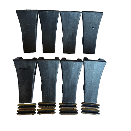8 Set Tf23D Tf-23 Digging Teeth W/ Flex Pin Tf23P For 230 2300 23 Bucket Shanks