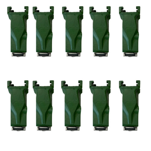10 Pk V33 V33Syl Digging Teeth W/ V33Pn Flex Pin For 3810A-V33 Bucket  Adapter