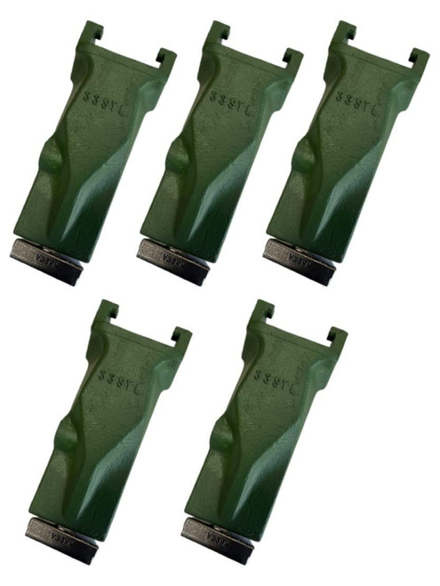 5 Pk V33 V33Syl   Digging Teeth  With V33Pn Flex Pins For 3810A-V33 Adapter