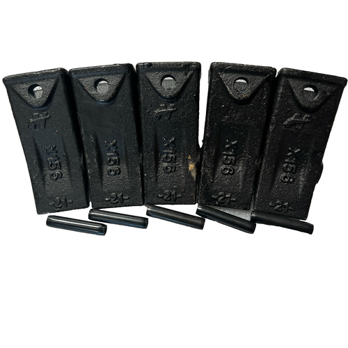 5Pk For X156 X156S Mini  Dirt Bucket Teeth  W/ Roll Pins - X156  , P156 6808770