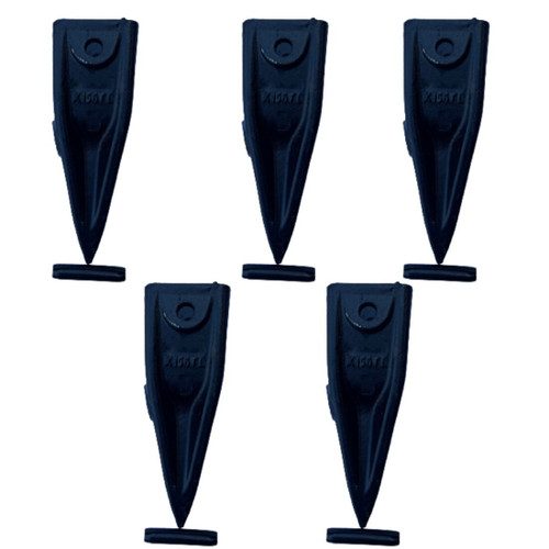 5 Tiger Rock Bucket Digging Teeth X156Tl W Roll Pins  P156 For X156 Style Tooth