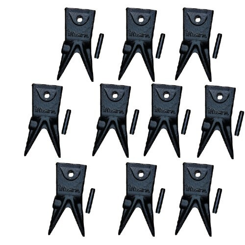 10Pk Fits For X156 Twin Tiger Rock Bucket Teeth Tooth X156Wtl W Roll Pins  P156