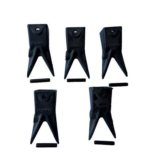 5Pk For X156 Twin Tiger Rock Bucket Teeth Tooth X156Wtl X156Wt W Roll Pins  P156