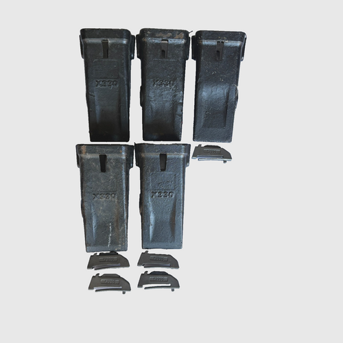 5 Set X330 Bucket Teeth Tooth With  K330S Spring Flex Pin Fits For X330 Adapter