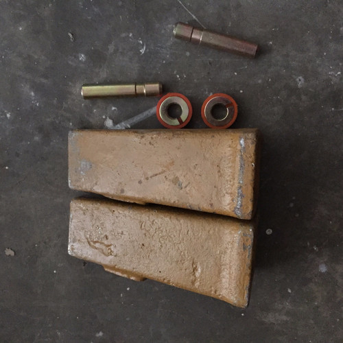 2 Pcs 4621686 Teeth Point ,4621687 Pin,4621688 Rubber Fits  Hitachi Ex60 Zaxis70