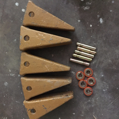 5 Pcs 4621686 Teeth Point ,4621687 Pin,4621688 Rubber Fits  Hitachi Ex60 Zaxis70