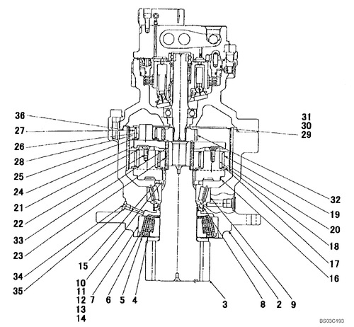 Kac0177 Swing Reduction Without Motor For Excavator Fits For Cx80 Cx75Sr