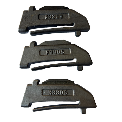 3 Pcs K330S Spring Flex Pin Teeth Skid Steer Backhoe Fits For X330 Teeth & Shank