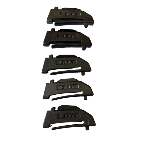 5 Pcs K330S Spring Flex Pin Teeth Skid Steer Backhoe Fits For X330 Teeth & Shank