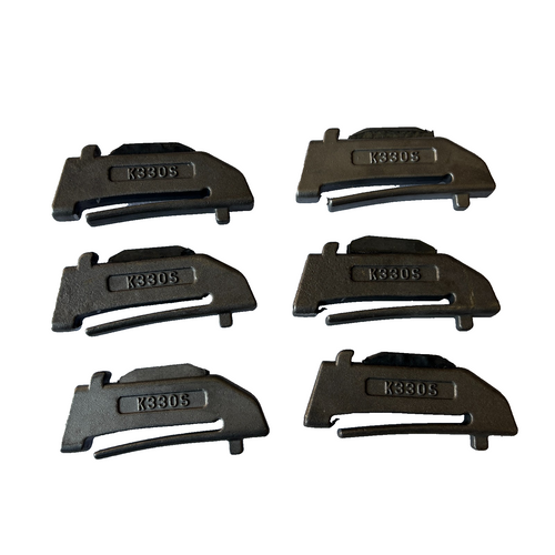 6 Pcs K330S Spring Flex Pin Teeth Skid Steer Backhoe Fits For X330 Teeth & Shank