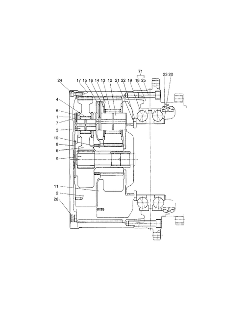 401-00005A Travel Reduction ,Device ,Gear Box   Fits For Dx420Lc Dh420-5