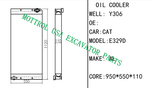 E329D Oil Cooler Ass'y For Caterpillar CAT Excavator