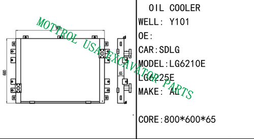 Oil Cooler Core Ass'y For SDLG LG6210E LG6225E