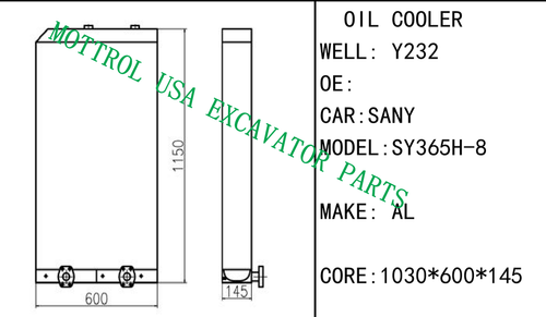 Oil Cooler Core Ass'y For SANY SY365H-8