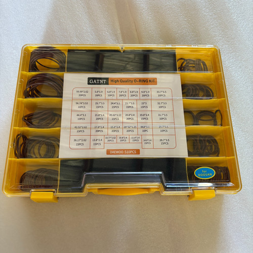 Gatnt O-Ring Box O Ring Kit 510 Pc Fits  For Doosan Excavator Loader  Grader Dozer Backhoe Heavy Equiment