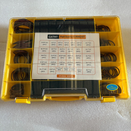 Gatnt O-Ring Box 505 Pc Fits  For Hyundai Excavator Loader  Grader Dozer Backhoe