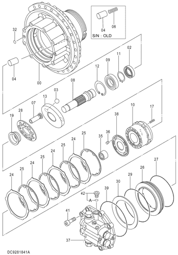 Hmgf57Ra Hmgf68 Repair Parts Kit Fits For Hitachi Zx330-3 Zx350-5 Travel Motor