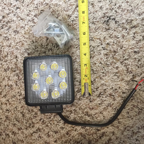 4 Inch 27W Dc24V /12V Flood Led Work Light,Lamp For Excavator ,Truck,Loader