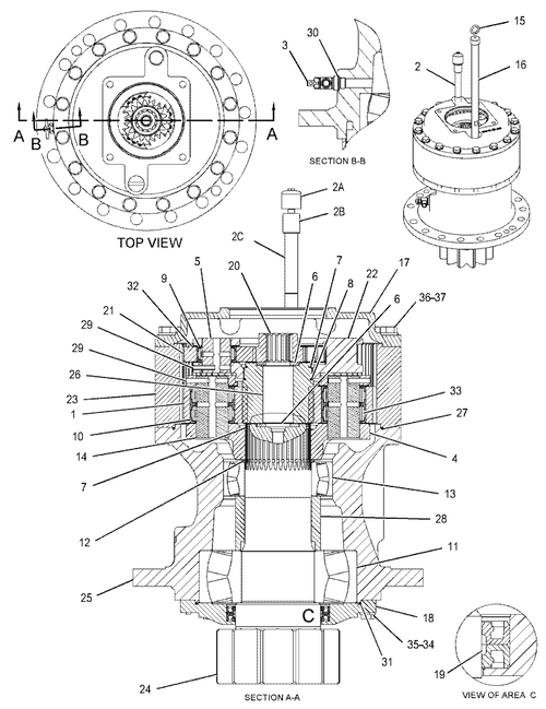 191-2579 Carrier  W/ Gear 169-5618 For Cat E325C 325C 322C 325D 329D  324E 326D