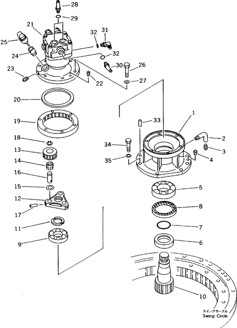 20T-26-71150 Collar   Fits For Pc40-7 Pc45-1 Swing Reduction Swing Device