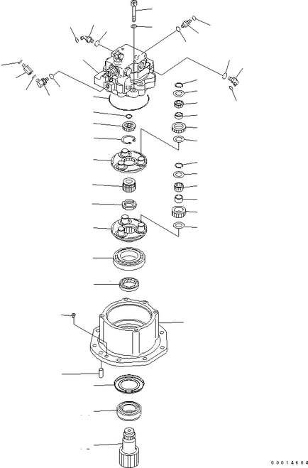 22M-22-22320 Carrier W/ Gear 22M-26-22420 For Pc40Mr-2  Pc50Mr-2 Swing Reduction