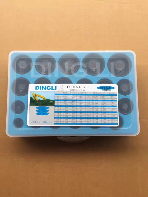 Ding Li O-Ring Box 666 Pcs  Fits Doosan Dh55 Dh130 Dh220 Dh300 Dh225