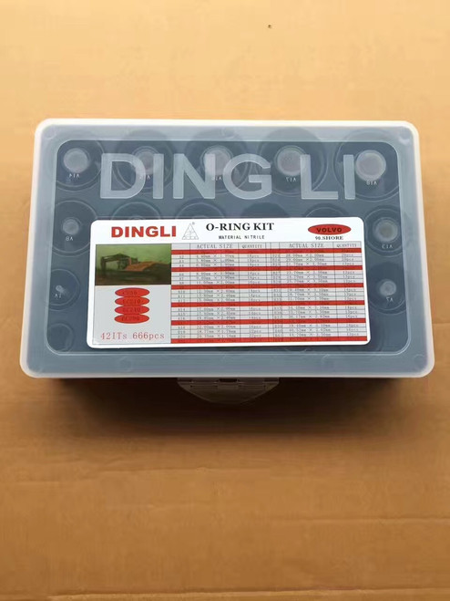 Ding Li O-Ring Box 666 Pcs  Fits Volvo Excavator Ec70B Ec55B Ec140B Ec210B Ec240