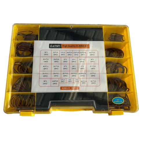 Gatnt O-Ring Box 490 Pc Fits  For Kobelco Excavator Loader  Grader Dozer Backhoe
