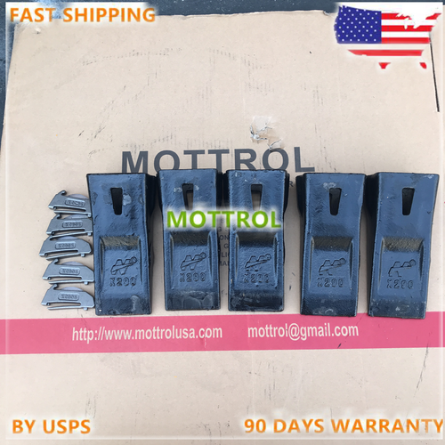 5 SET X290 Bucket Teeth with K290s Steel Locks