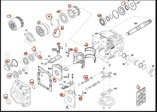 PV90R-130 CYLINDER BLOCK  FOR HYDRAULIC PUMP,PISTON PUMP