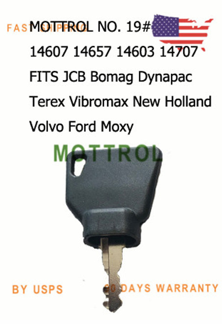 5 PCS 14607 14657 KEYS JCB Bomag Dynapac Terex Vibromax New Holland VOLVO Ford Moxy