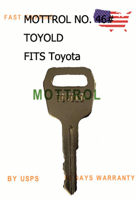 5 PCS  Key Fits Toyota Forklift Lift (Early/Older models) 511416 TOYOLD C3 KEYS