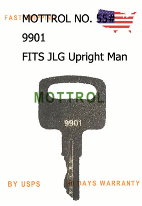 5 PCS  9901 KEY FITS JLG and Upright Man Lift - Scissors Lift Ignition 2860030