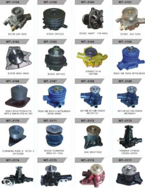 ME200414 ME996789 WATER PUMP FITS MITSUBISHI 4M40 4M41 Pajero NJ, NK 2.8 Diesel,