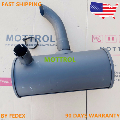 2427U1139 Muffler As Fits Kobelco Sk60 Sk60 Mark Iii,Sk60-3 4Jb1 Sk60 Mark Iv
