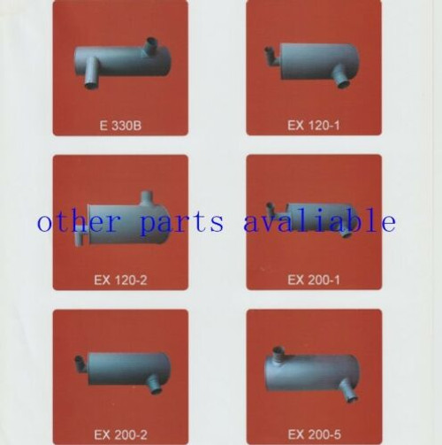 6D34 Tube,Pipe Exhaust Muffler Fit Kobelco Sk200-6 Sk200-6E Sk230-6 Yn12P01076P1