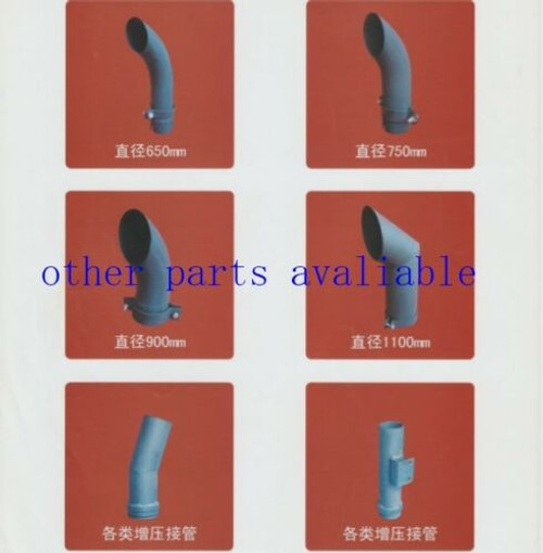 6D34 Tube,Pipe Exhaust Muffler Fit Kobelco Sk200-6 Sk200-6E Sk230-6 Yn12P01076P1