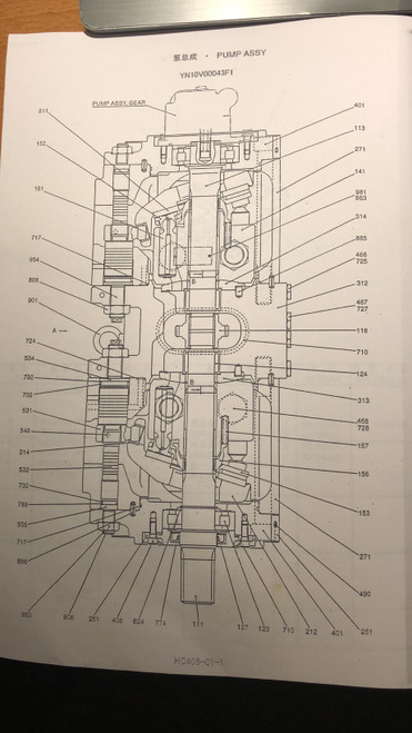 Not P/No Block,Cylinder Fits  Kobelco Sk210-8/Sk200-8 Hyd Pump
