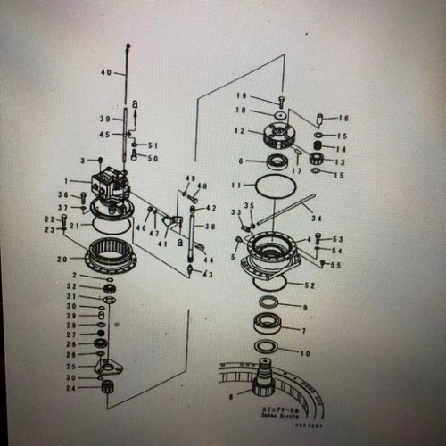 22U-26-21580 Carrier fits for Komatsu pc200-7 swing device