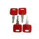 4 Pack H800R AT147803 AT194969 4286465 Ignition Keys for John Deere & Hitachi  Case Dozer & New Holland