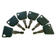 6 Pack 19# 14607 14603 14657 14707 Keys Fits Jcb Bomag Dynapac Terex Vibromax New Holland Volvo Ford