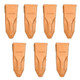 7 Pcs 1U3452 9W8452 J450 Bucket Teeth Rock Teeth Fits Cat E330D E330C