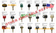 Set Of 9 Forklift Heavy Equipment / Construction Ignition Key Set Komatsu Clark,Hyster,Lull,Yale,Toyota,Caterpillar,Mitsubishi,Doosan & Daewoo,Volvo