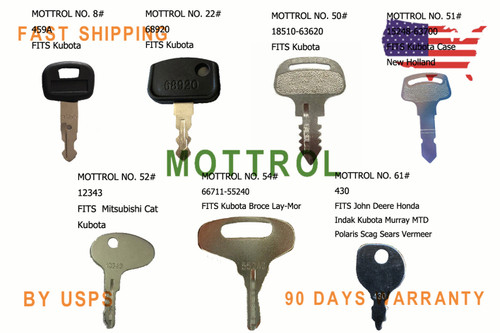Kubota 459a heavy plant excavator Ignition Key